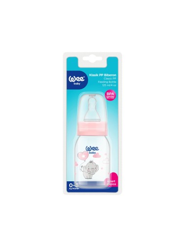 Wee Baby Bočica za hranjenje, plastična, 125 ml