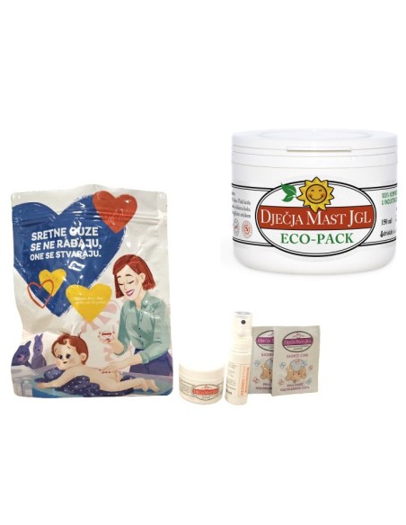 Adrialab Dječja mast JGL Eco pack + Sretne guze paket POKLON