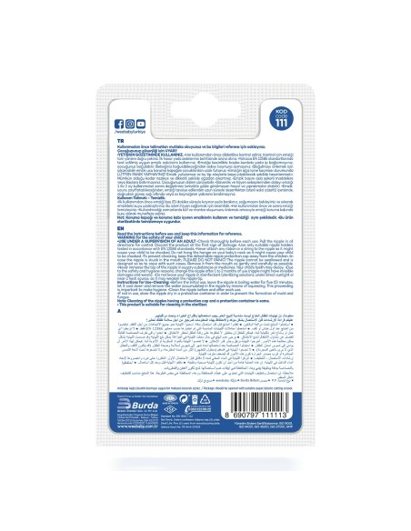 Wee Baby Ortodontska duda varalica Candy, silikon