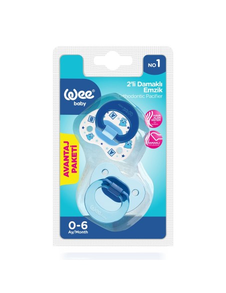 Wee Baby Ortodontske dude varalice, silikon, 2 komada