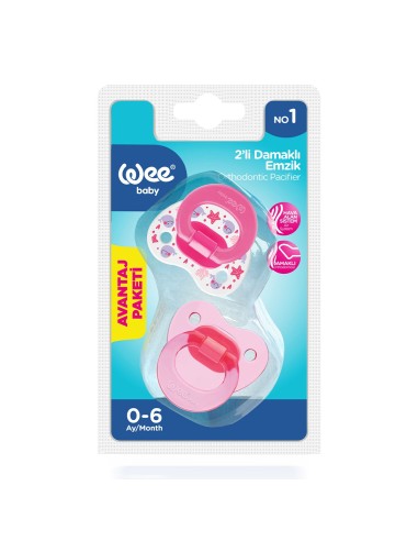 Wee Baby Ortodontske dude varalice, silikon, 2 komada