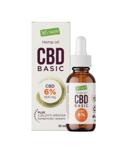 365 Nature CBD Basic uljne kapi 6%
