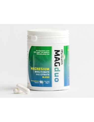 MAGduo magnezijev bisglicinat, citrat kapsule, dodatak prehrani
