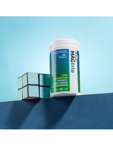 MAGtrio magnezijev L-treonat, bisglicinat, taurat, dodatak prehrani