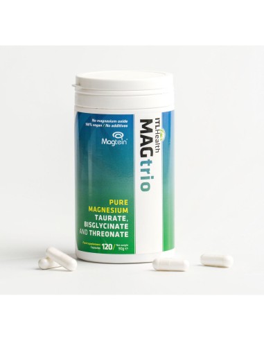 MAGtrio magnezijev L-treonat, bisglicinat, taurat, dodatak prehrani