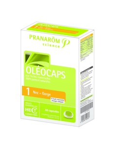 Pranarom Oleocaps 1 nos i grlo, dodatak prehrani