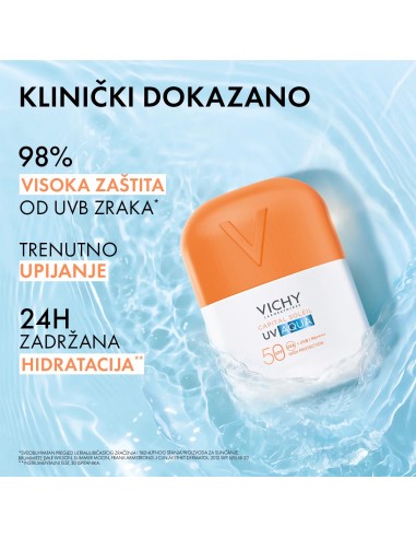 Vichy Capital Soleil UV Aqua nevidljivi hidracijski fluid SPF50+ vrlo visoka zaštita