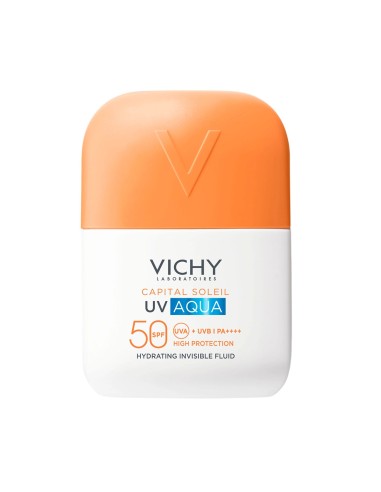 Vichy Capital Soleil UV Aqua nevidljivi hidracijski fluid SPF50+ vrlo visoka zaštita
