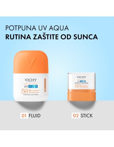 Vichy Capital Soleil UV Aqua tonirani hidracijski fluid SPF50+ vrlo visoka zaštita