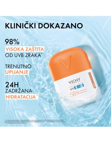 Vichy Capital Soleil UV Aqua tonirani hidracijski fluid SPF50+ vrlo visoka zaštita