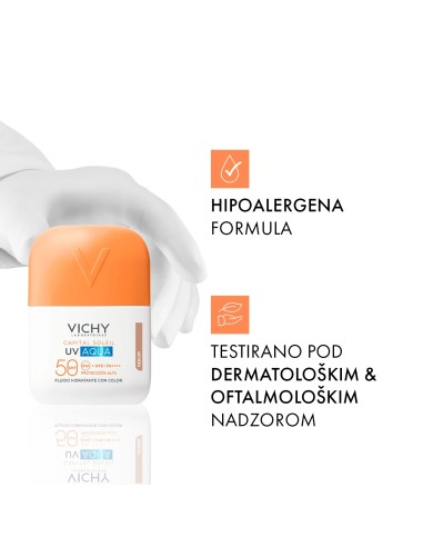Vichy Capital Soleil UV Aqua medium tonirani hidracijski fluid SPF50+ vrlo visoka zaštita