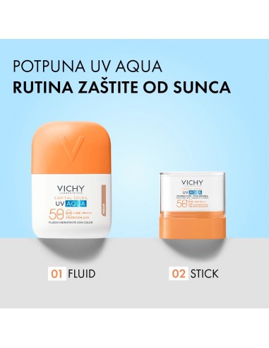 Vichy Capital Soleil UV Aqua medium tonirani hidracijski fluid SPF50+ vrlo visoka zaštita