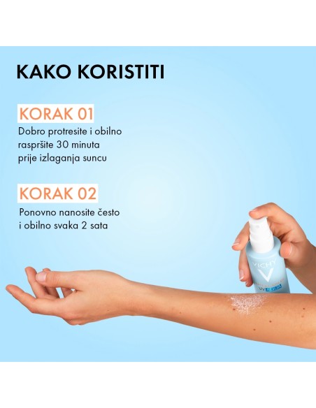Vichy Capital Soleil UV Aqua hidracijski sprej za lice i tijelo SPF50+ vrlo visoka zaštita