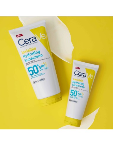 Cerave Hydra Sunscreen Nevidljivi losion za zaštitu od sunca, SPF 50+, vrlo visoka zaštita