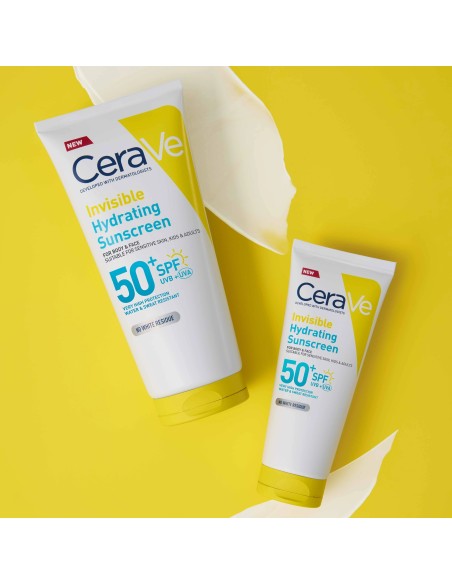 Cerave Hydra Sunscreen Nevidljivi losion za zaštitu od sunca, SPF 50+, vrlo visoka zaštita