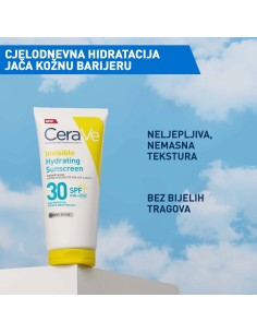 Cerave Hydra Sunscreen Nevidljivi losion za zaštitu od sunca, SPF 30, visoka zaštita 2