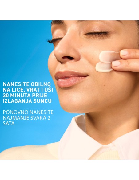 Cerave Hydra Face Sun Nevidljivi hidratantni fluid za zaštitu od sunca, SPF 50, visoka zaštita
