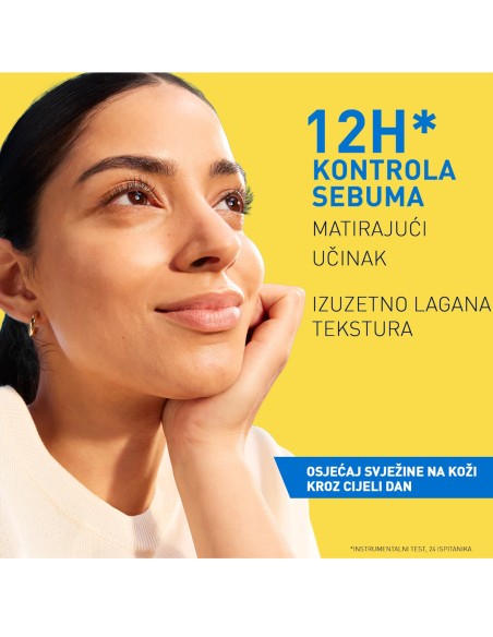 Cerave Oil Control Sun Nevidljivi Dry Touch fluid za zaštitu od sunca, SPF 50+, vrlo visoka zaštita