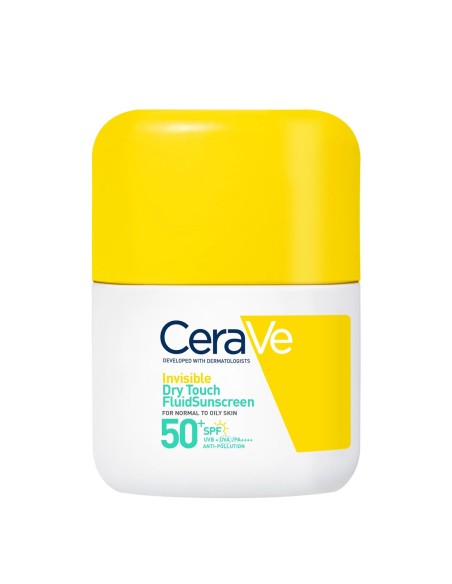 Cerave Oil Control Sun Nevidljivi Dry Touch fluid za zaštitu od sunca, SPF 50+, vrlo visoka zaštita
