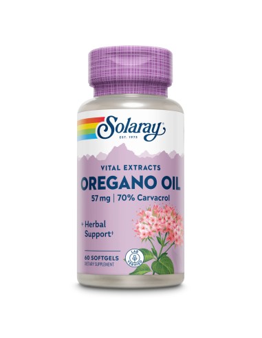 Solaray Oregano Oil 70% Carvacrol perle, dodatak prehrani