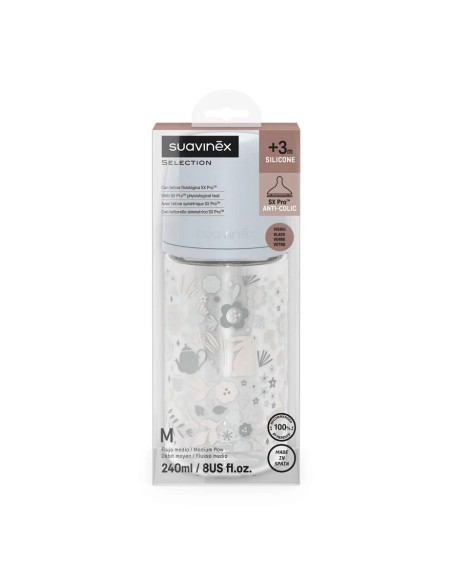 Suavinex Premium SX Pro staklena bočica 240 ml 3+ protiv kolika