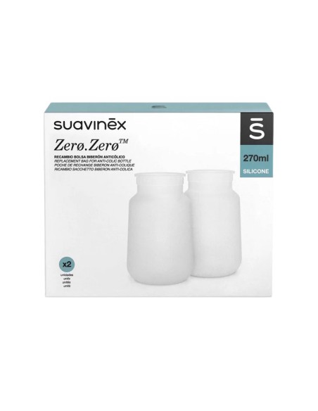 Suavinex zamjenske vrećice protiv kolika Zero.Zero 270 ml (2 kom)