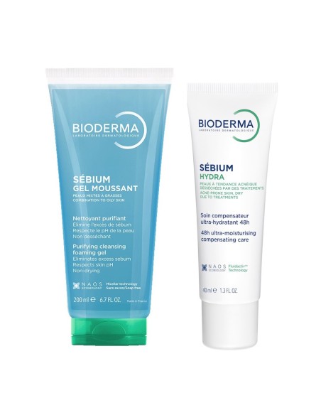 Bioderma Sebium Mousant pjenušavi gel + Hydra krema Promo pakiranje