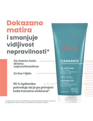 Avene Cleanance gel za čišćenje lica
