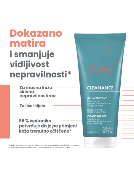 Avene Cleanance gel za čišćenje lica