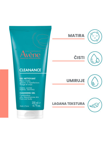 Avene Cleanance gel za čišćenje lica