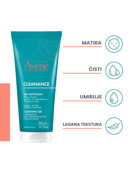 Avene Cleanance gel za čišćenje lica