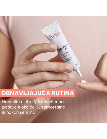 Avene Hyaluron Activ B3 Trostruko korektivna krema za područje oko očiju