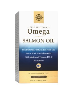 Solgar Full Spectrum Omega Salmon Oil kapsule, dodatak prehrani