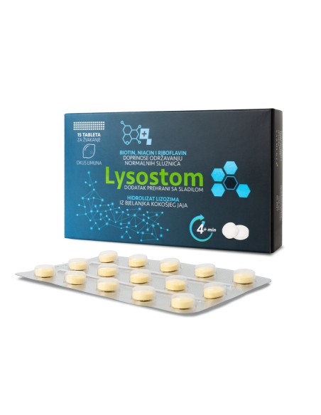 Sarmenta Lysostom tablete za žvakanje, dodatak prehrani