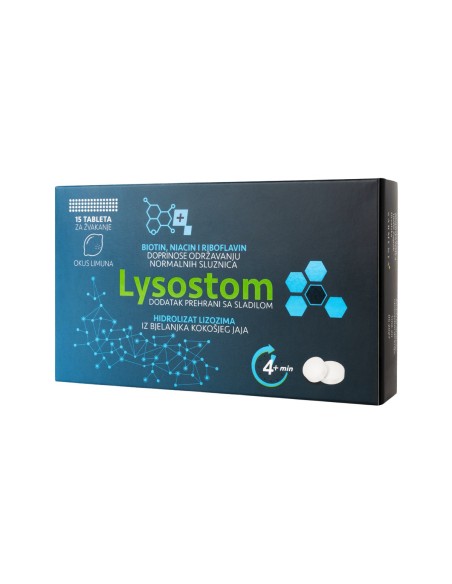 Sarmenta Lysostom tablete za žvakanje, dodatak prehrani