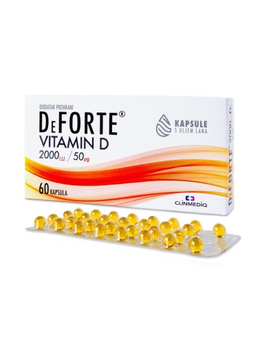 DeForte Vitamin D kapsule, dodatak prehrani