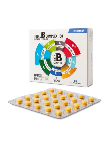 Sarmenta Total B complex.100 tablete, dodatak prehrani