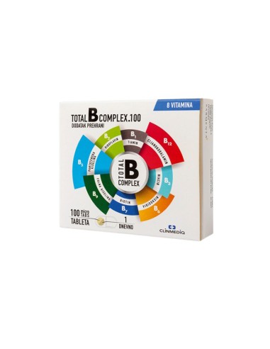 Sarmenta Total B complex.100 tablete, dodatak prehrani