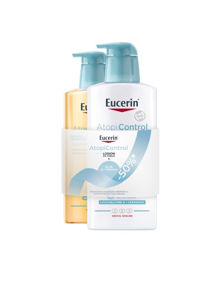Eucerin AtopiControl Losion za tijelo + Ulje za tuširanje Promo pakiranje