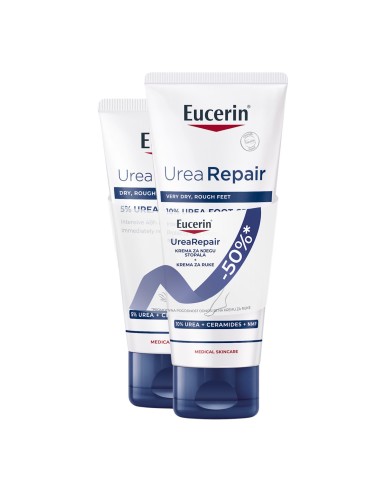 Eucerin UreaRepair PLUS krema za njegu stopala sa 10% ureje + krema za ruke s 5% ureje Promo pakiranje