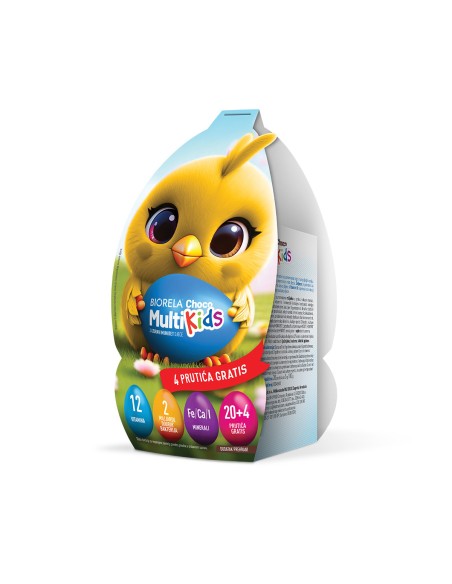 Biorela Choco Multi Kids čokoladice Pile promo pakiranje 20+4, dodatak prehrani