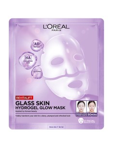 LOreal Paris Revitalift Filler Glass Skin hidrogel maska za blistavu kožu