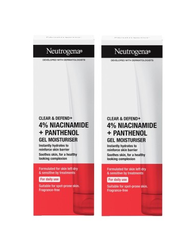 Neutrogena Clear & Defend Acne proof gel hydrat Promo pakiranje 1+1