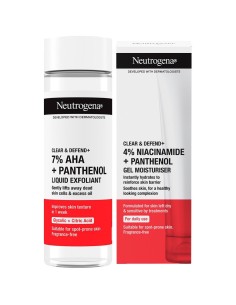 Neutrogena Clear & Defend Acne proof piling + Acne proof gel hydrat Promo pakiranje