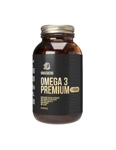 Grassberg Omega 3 Premium 1200 mg kapsule, dodatak prehrani