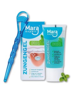 Mara Expert Zungengel set gel za čišćenje jezika + čistać jezika Promo pakiranje