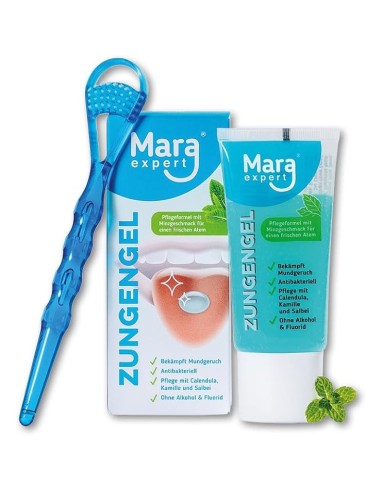 Mara Expert Zungengel set gel za čišćenje jezika + čistać jezika Promo pakiranje