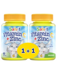 Salvit Vitamin C + Cink žele bomboni 1+1 Promo pakiranje, dodatak prehrani