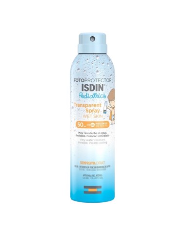 ISDIN FotoProtector Transparent Spray Pediatrics Wet Skin SPF50 dječji sprej
