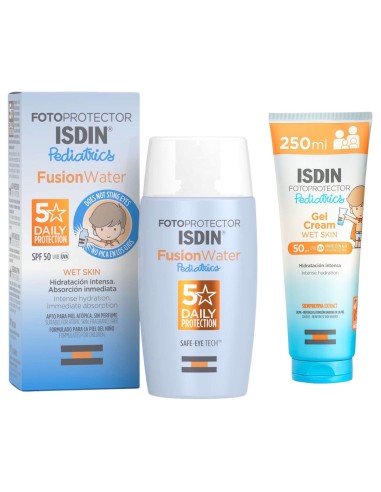 ISDIN Fotoprotector Gel Cream Pediatrics SPF 50 + FusionWater Pediatrics SPF 50 Promo pakiranje